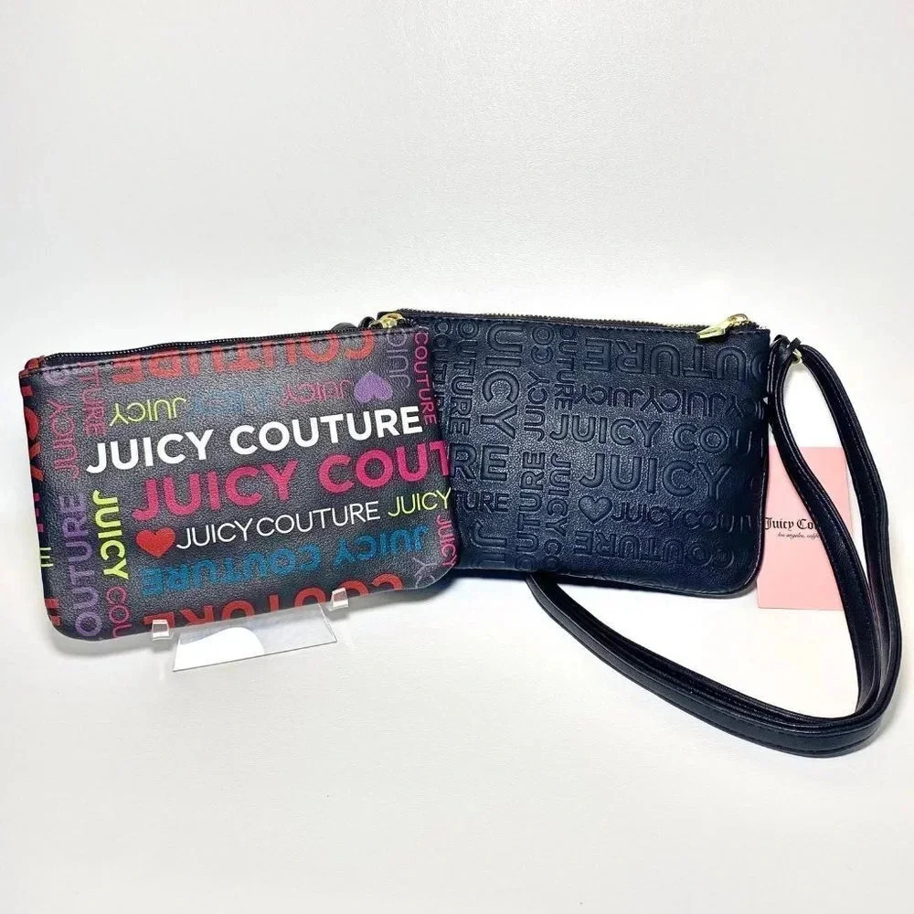 Juicy Couture Black Crossbody Bag & Pullout Pouch NWT - Picture 8 of 12